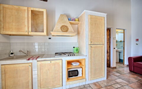 Feriebolig Mulignone 14: Frokostlokale, Køkken, Stue