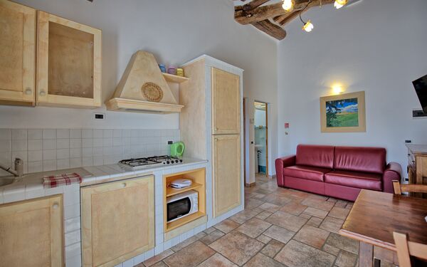 Feriebolig Mulignone 14: Frokostlokale, Køkken, Stue