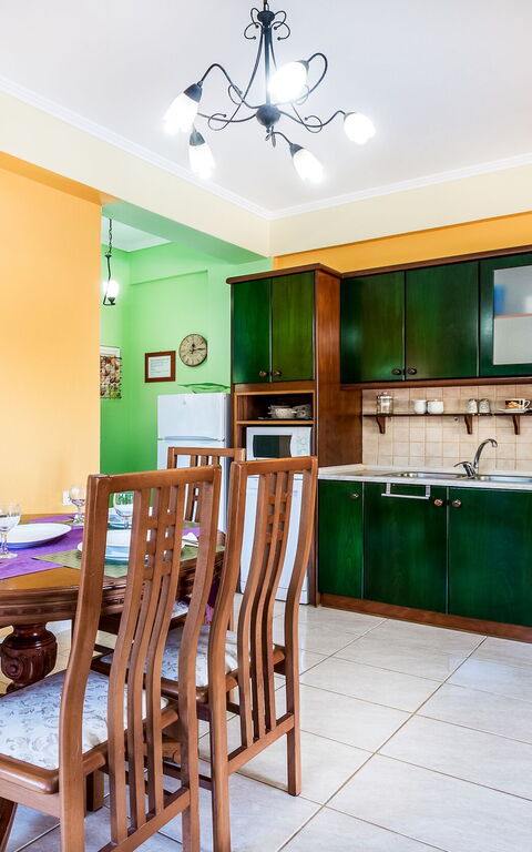 Beachfront Villa Rania: Frokostlokale, Køkken