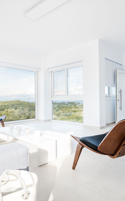 Villa Athena: Frokostlokale, Køkken, Stue