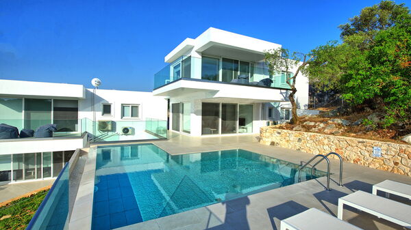 Villa Athena: pool, Udvendige