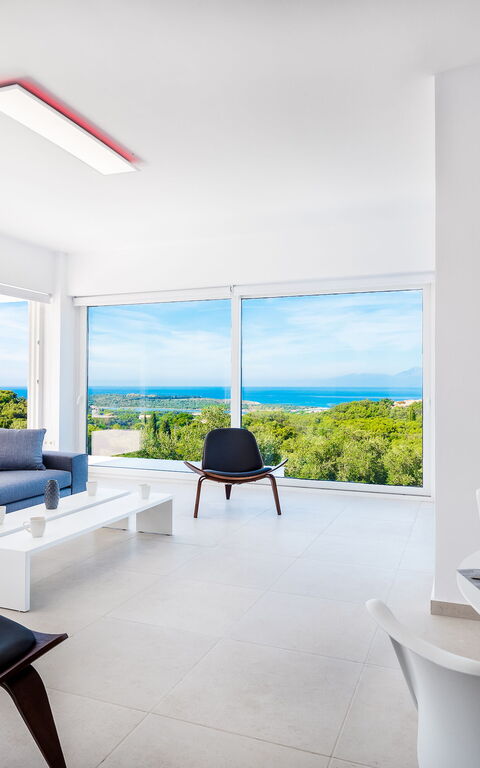 Villa Nafsika: Frokostlokale, Stue