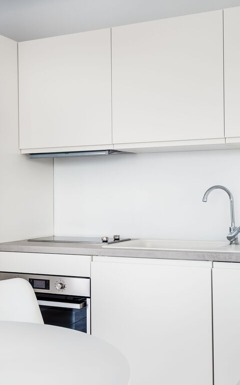 Villa Arete: Frokostlokale, Køkken, Stue