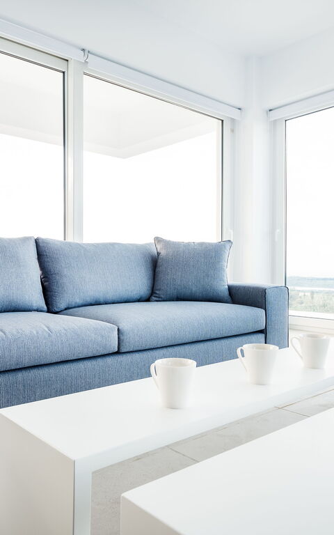 Villa Arete: Frokostlokale, Køkken, Stue