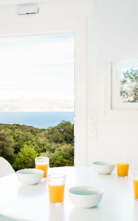 Villa Arete: Frokostlokale, Køkken, Stue