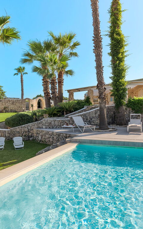 Villa Del Mito: Have, pool, Udendørs, Udvendige