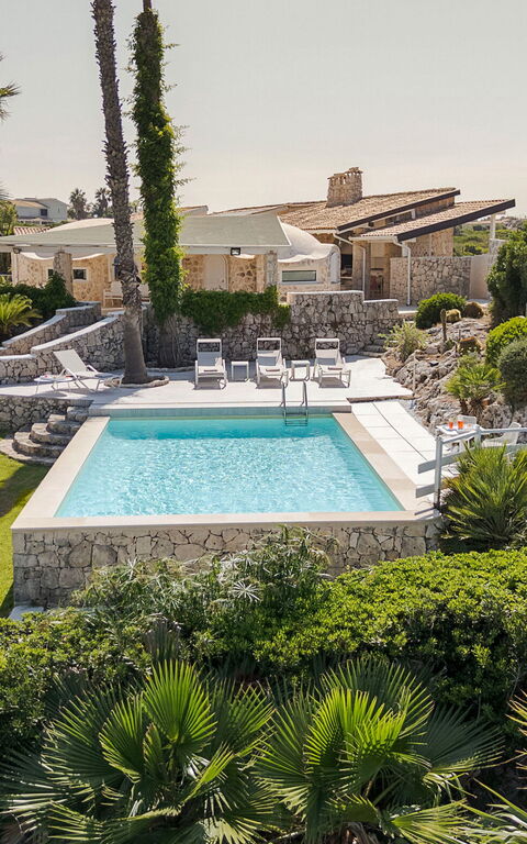 Villa Del Mito: Have, pool, Udendørs, Udvendige