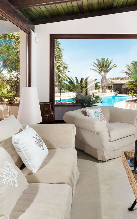 Villa Cala Mancina: Stue