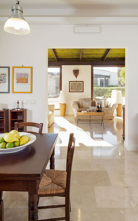 Villa Cala Mancina: Frokostlokale