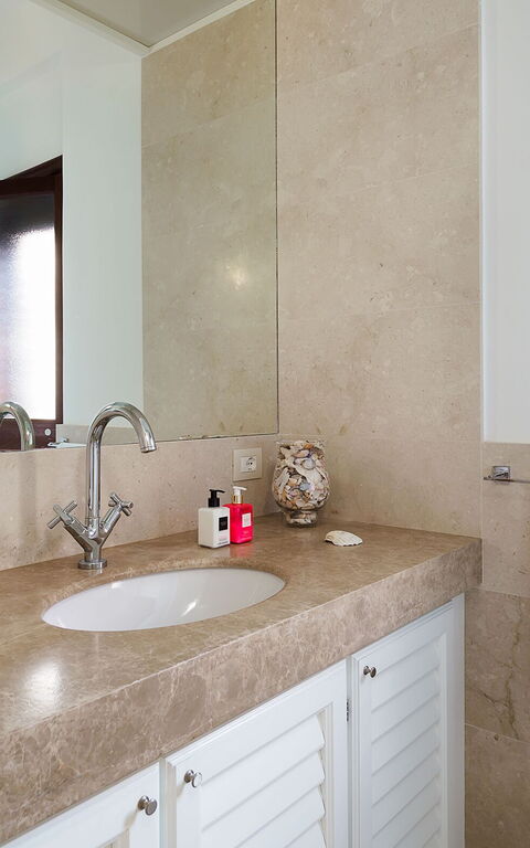 Villa Cala Mancina: Badeværelse