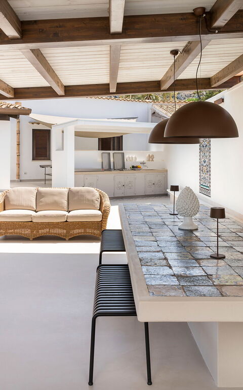 Villa Cala Mancina: Altan / terrasse / gårdhave, Udendørs, Udvendige