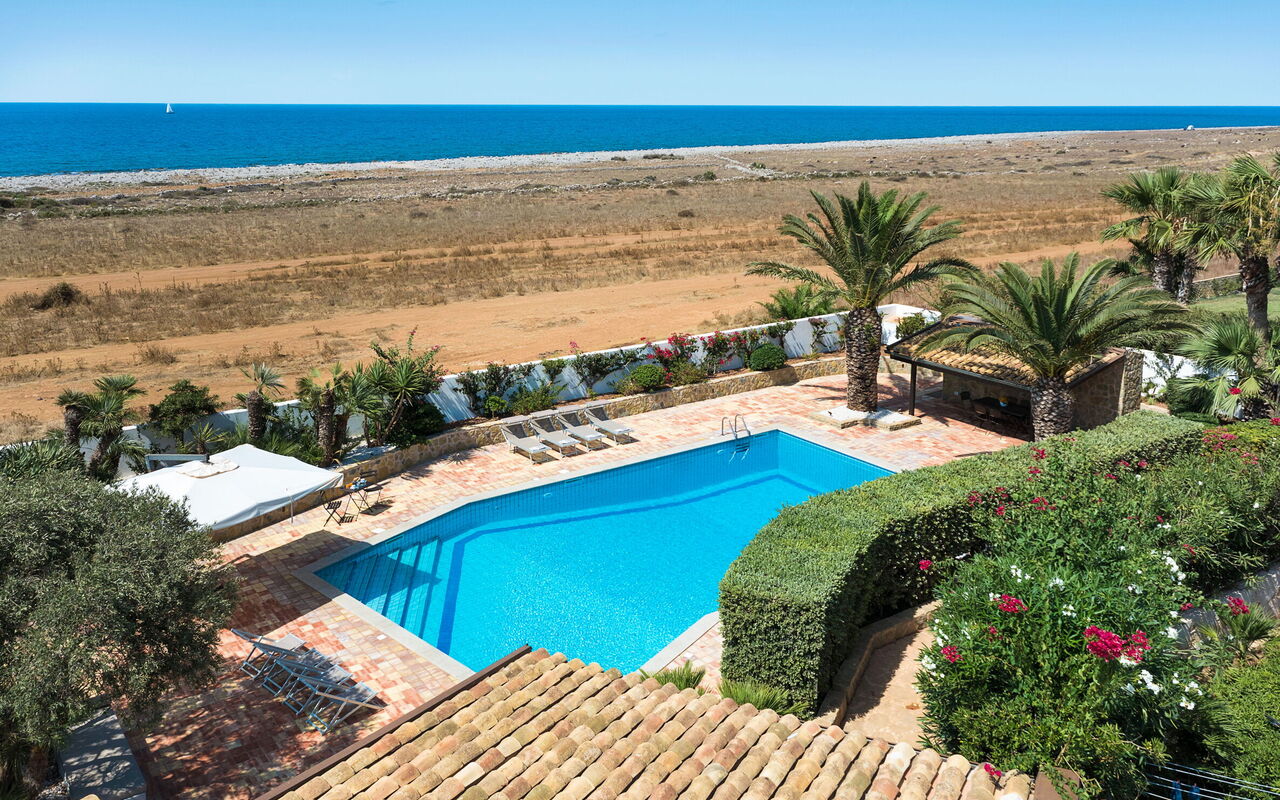 Villa Cala Mancina: pool, Udendørs, Udvendige, Visninger