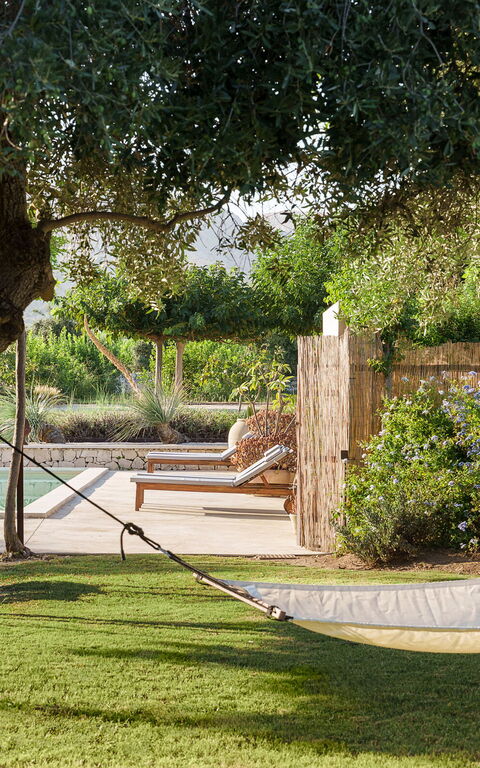 Villa Degli Aranci: Have, pool, Udendørs, Udvendige