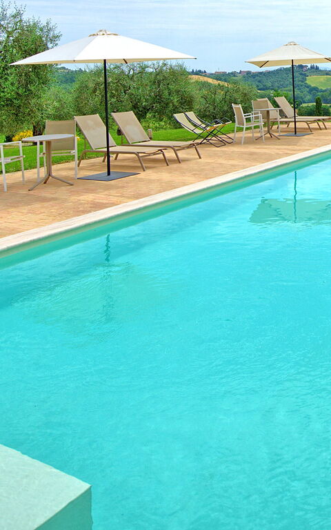 Villa Le Buche: Have, pool, Udendørs