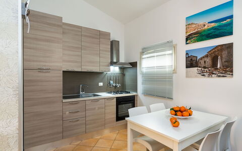 Feriebolig Fillide: Frokostlokale, Køkken, Stue