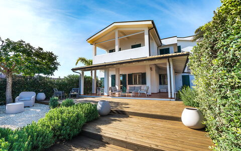 Feriebolig Euthalia: Have, Udendørs, Udvendige