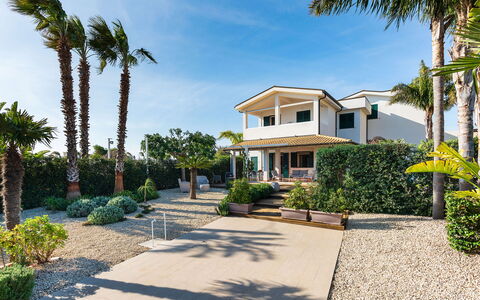 Feriebolig Euthalia: Have, Udendørs, Udvendige