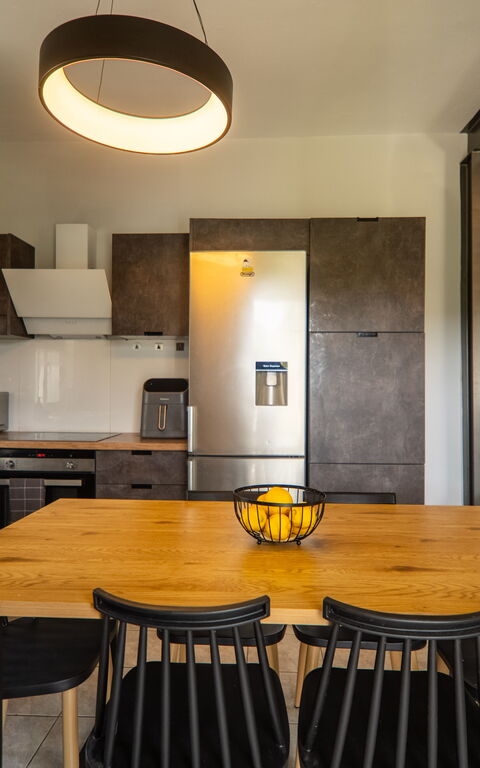 Villa Eftychia: Frokostlokale, Køkken