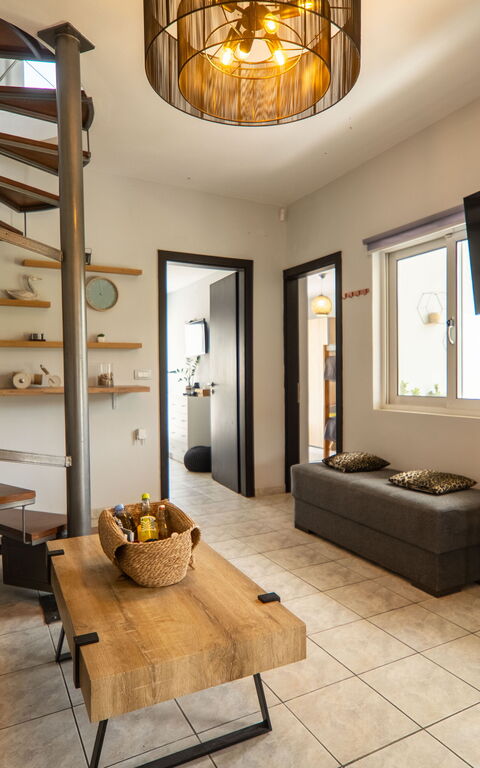 Villa Eftychia: Stue