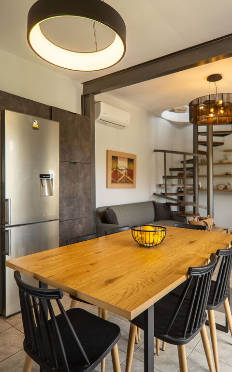 Villa Eftychia: Frokostlokale, Køkken