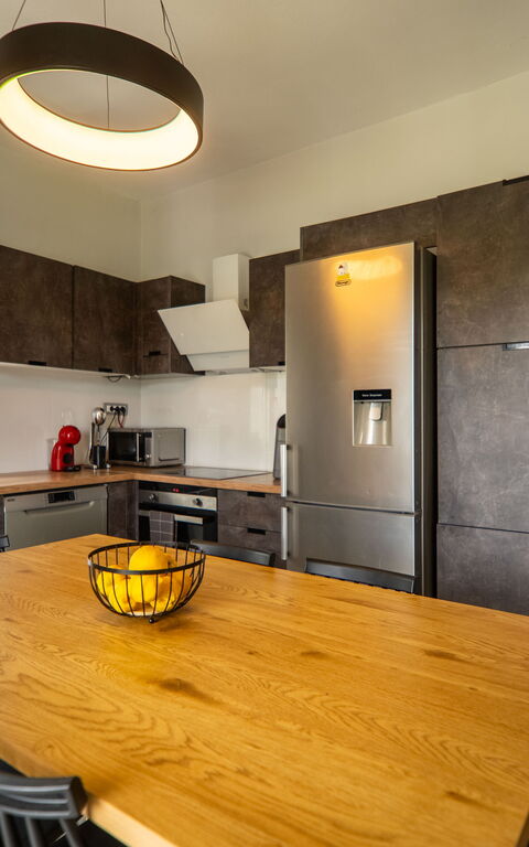 Villa Eftychia: Frokostlokale, Køkken