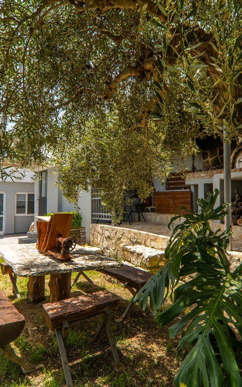 Villa Eftychia: Udendørs