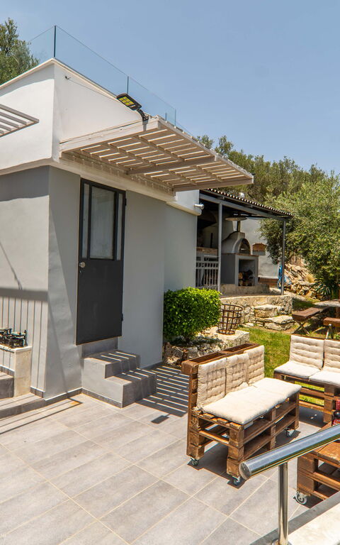 Villa Eftychia: Altan / terrasse / gårdhave, Udendørs