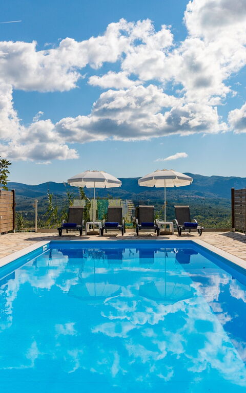 Villa Dinos: pool, Sommer