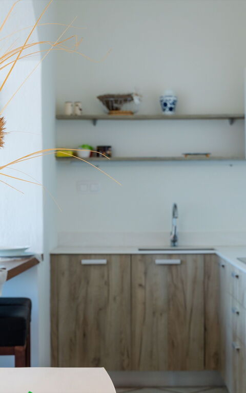 Beach Villa Athanasia: Frokostlokale, Køkken