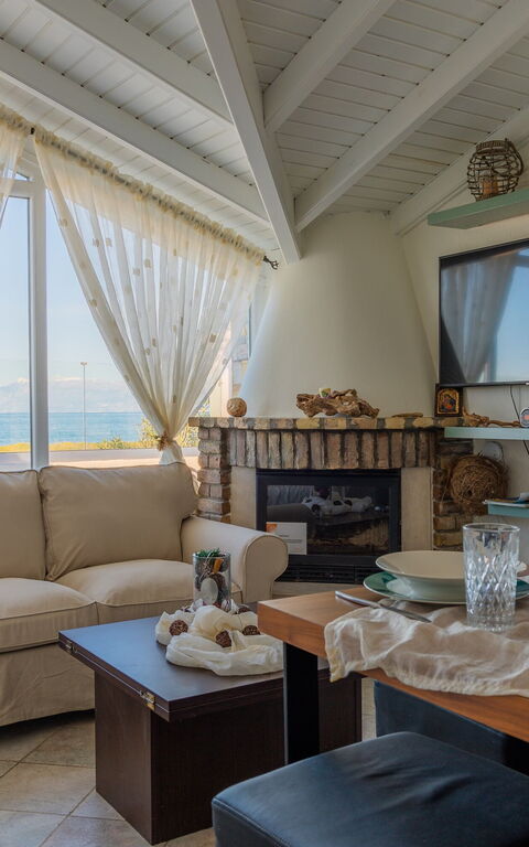 Beach Villa Athanasia: Frokostlokale, Stue
