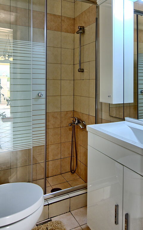 Beach Villa Athanasia: Badeværelse