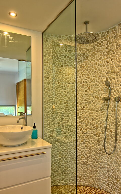 Villa Bluewhite: Badeværelse