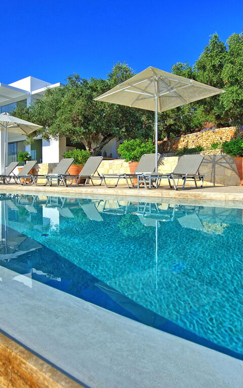 Villa Bluewhite: Have, pool, Sommer, Udendørs