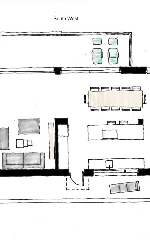 Villa Bluewhite: Planimetri