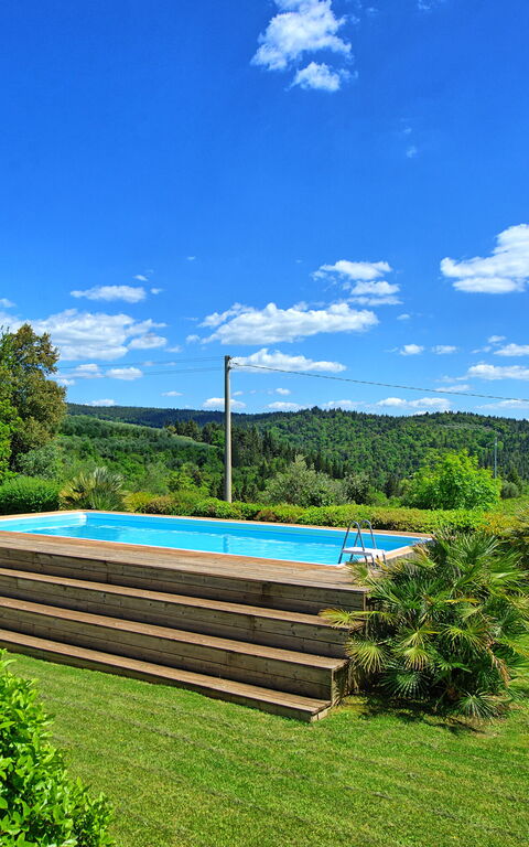 Villa Paneretta: Have, pool, Sommer