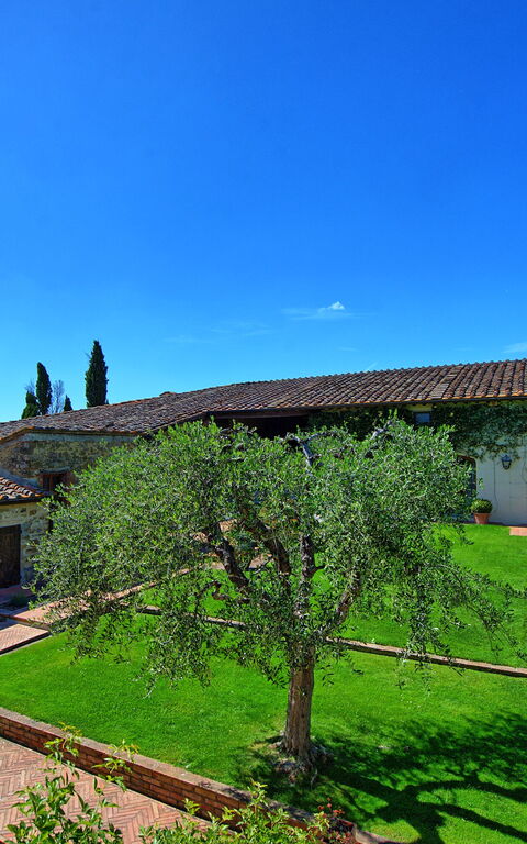 Villa Paneretta: Have, Sommer, Udvendige