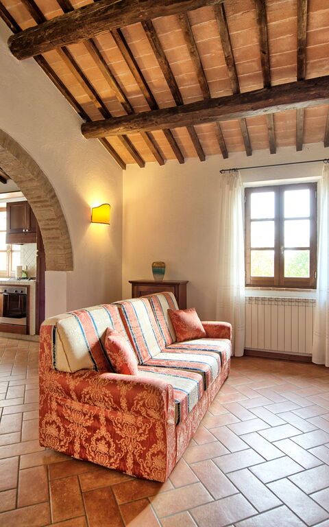 Casale Chieteno: Køkken, Stue