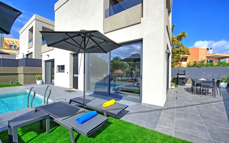 Villa Popi: Have, pool, Udendørs, Udvendige