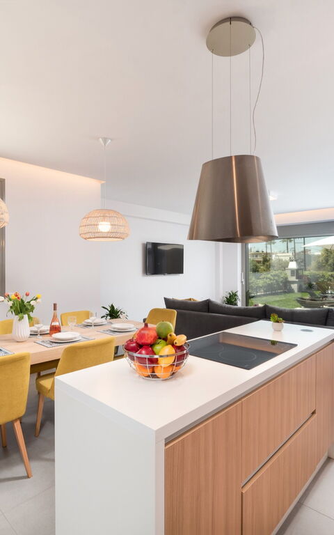 Villa Ampela: Frokostlokale, Køkken