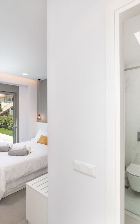 Villa Ampela: Badeværelse, soveværelse