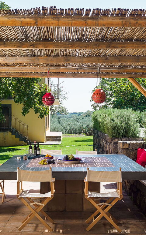 Villa Nerello: Altan / terrasse / gårdhave, Udendørs