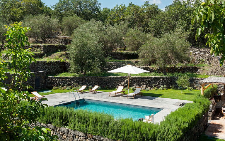Villa Nerello: Have, pool