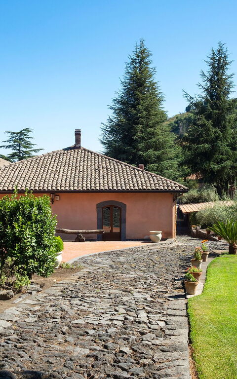 Villa Palmento Rosa: Have, Udendørs