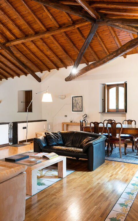 Villa Palmento Rosa: Frokostlokale, Stue