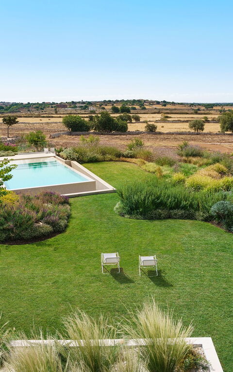 Villa Meravilla: Have, pool, Udendørs