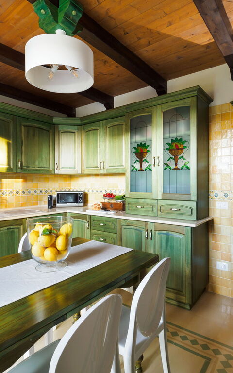 Villa Girasole: Frokostlokale, Køkken