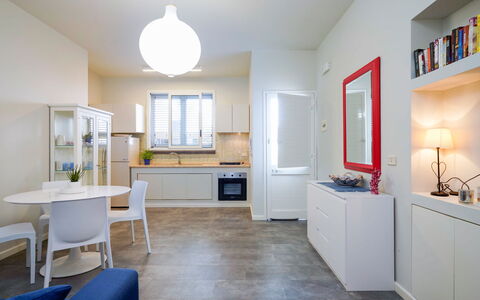 Feriebolig Corallo: Frokostlokale, Køkken, Stue