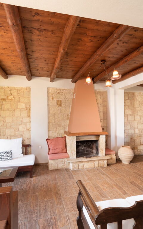 Villa Kissos: Frokostlokale, Stue