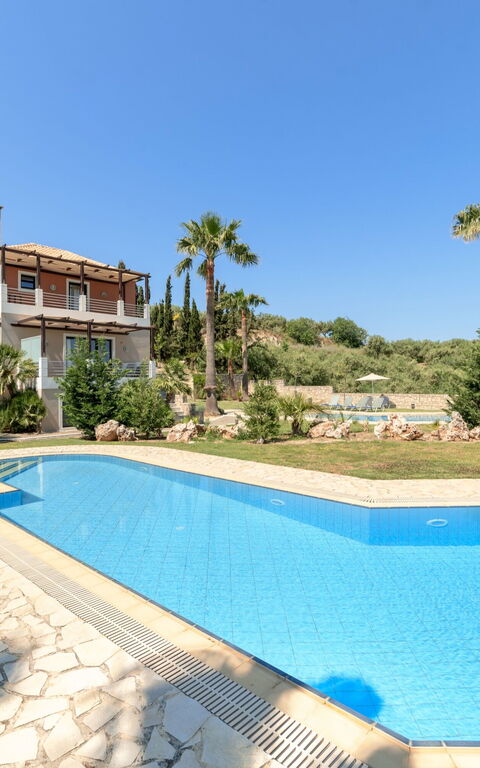 Villa Kissos: pool, Sommer