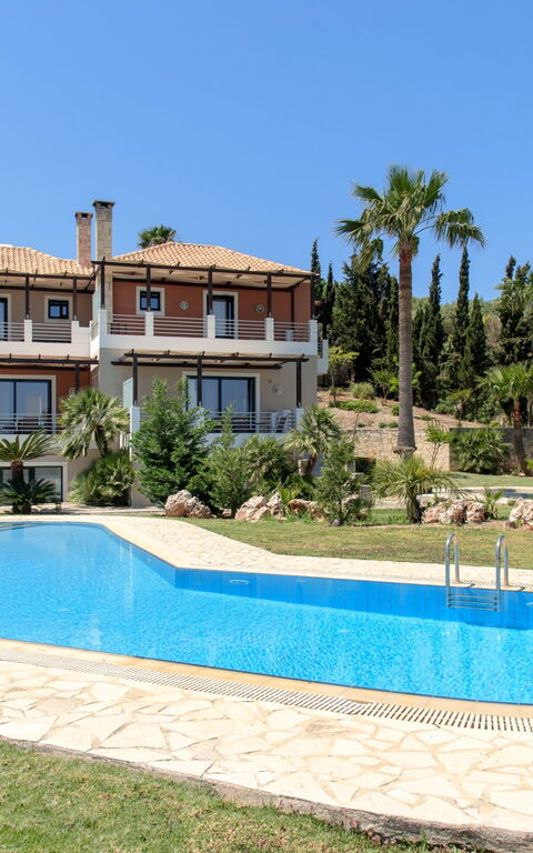 Villa Kissos: pool, Sommer